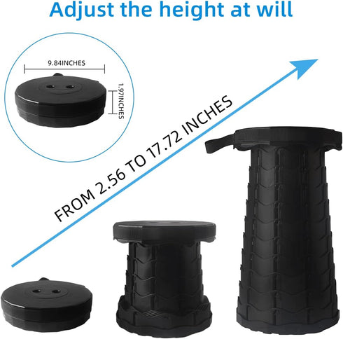 Generic 440lbs, Upgraded Collapsible Stool,Load Capacity Lightweight Yet More Sturdy,Portable Retractable Folding