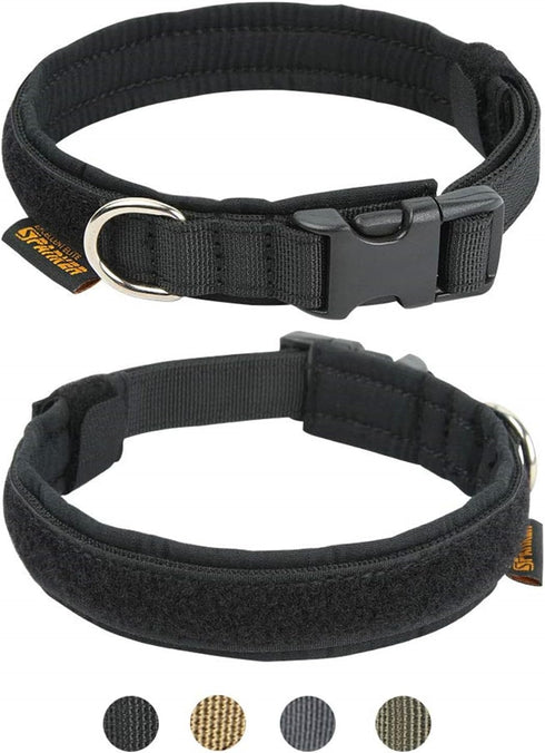 EXCELLENT ELITE SPANKER Adjustable Nylon Puppy Dog Collar, Soft Padded Heavy Duty Quick-Release Buckle for Small Medium