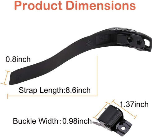 Roller Skate Strap - 2 Set Replacement Inline Roller Skate Shoes Energy Strap Buckles for Men, Women, Kids