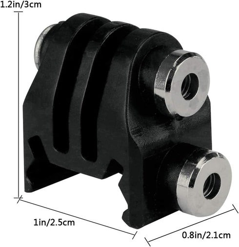 Picatinny Rails Airsoft Gun Rail Mounts Adapter for GoPro Action Camera (Black)