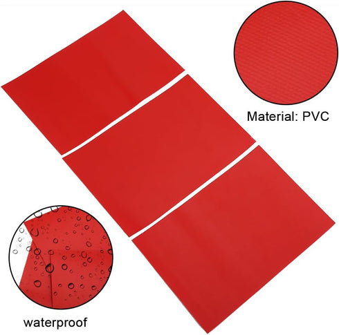 (3 pack) PVC Repair Patch, Inflatable Boat Patch Kit pcs per (Gray-White)