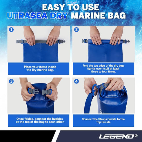 Legend UltraSEA Marine Dry Bag - Waterproof 5L Dry Bag for Kayaking, Boating, Canoeing, Rafting, Hiking