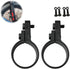 TOTIDE 2PCS Bike Fenders, Frame/Fork Mounting Clamp Bracket Adapter Cycling Repair Parts (40mm, Black)