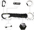Paracord Keychain with Carabiner, 2Pcs Carabiner Keychain for Backpack, Survival, Camping, Men