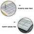 14.96X11.81X2.55 Inches TOYANDONA Dog Potty Toilet Training Tray Splashproof Plastic Dog Urine Potty Tray with Raised
