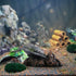 Creative UFO Aquarium Decorations - Medium Fish Tank Decor Aquatics Cave for Micro Flying Saucer Landscaping