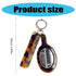 jiingekk Multifunctional Fashion Keychain Leopard Comb and Mirror Stylish Hair Care Keychain Creative Bag Pendant