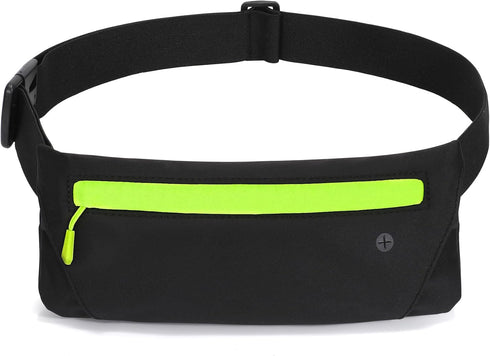 WHIPPY Slim Running Belt Fanny Pack for Women Men, Elastic Runners Belt Waist Pouch Chest Bag Phone Holder Waist Pack