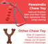 100% Natural Rubber Indestructible Chew Toy for Dogs, Ultimate Chewing Stick for Large Breeds