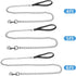 Heavy Duty Metal Dog Leash - 5FTx3mm Chew Proof Chain with Soft Padded Handle for Large & Medium Dogs