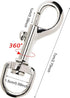 Penta Angel 4Pcs Heavy Duty Dog Leash Clasp Snap Hooks Clips with Spring Buckle for Pet Collar