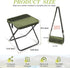 Suaetiai 330lbs, Backpacking Camping Stool, Portable Folding Stool, Pocket Chairs for Adults with Carry Bag, Mini