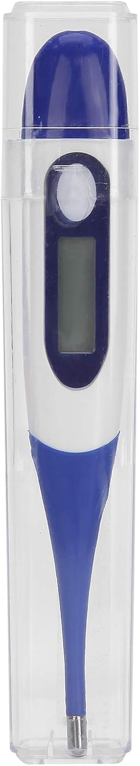 Livestock Pet Thermometer with LED Display Memory Function,Fast Digital Veterinary Thermometer,Flexible Probe