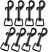 Black Heavy Duty Swivel Eye Bolt Snap Hooks - 3 Inch Dog Leash Clips, 8 Pcs Trigger Snaps Leash Clasp Hooks