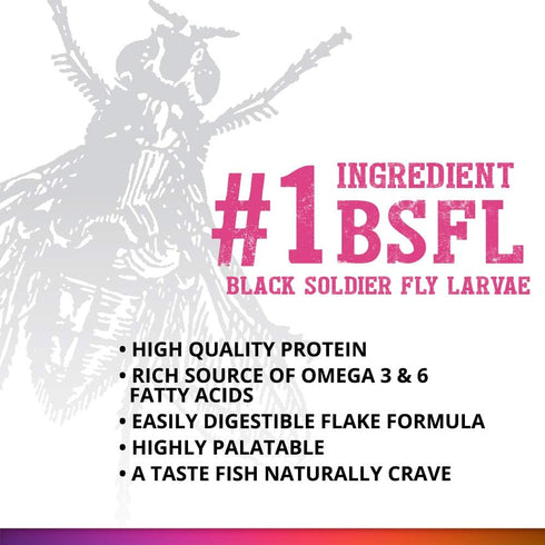 Fluval Bug Bites Color Enhancing Fish Food, 3.17 oz. Flakes for Small to Medium Tropical Fish, A7348, Brown