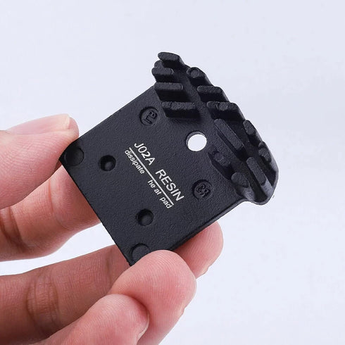 J02A Resin Disc Brake Pads with Cooling Fin, Compatible with Shimano XTR M9000/DEORE XT M8100/DEORE XT M8000/DEORE XT