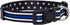 Thin Blue Line Dog Collar by Native Pup, Stars Design for Medium Dogs