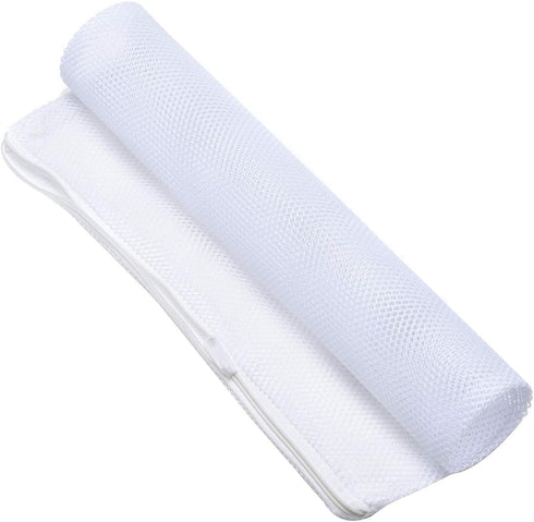 ALEGI Large Filter Media Bags, 4pcs White Net Bags with Plastic Zipper for Bio Balls and Ammonia Remover