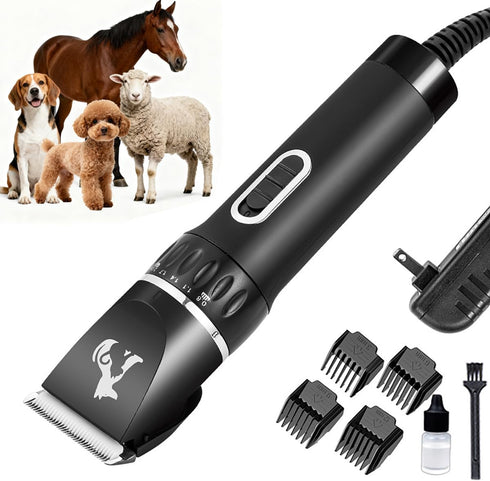 Professional Dog Clippers for Thick Coats - Heavy Duty Pet Grooming Clippers