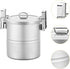 kowaku 304 2 3 Camping Rice Cooker Rice Cooking Pot with Lid Nonstick Stainless Steel Small Steamer Cookware