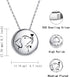 Pet Cremation Necklace for Dog - Sterling Silver Always in My Heart Paw Print Memorial Keepsake Pendant Urn Jewelry for