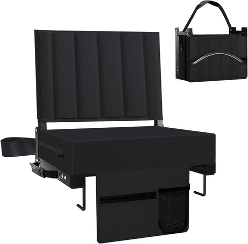 Aliphon Stadium Seat for Bleachers with Back Support and Cushion, Bleacher Seats