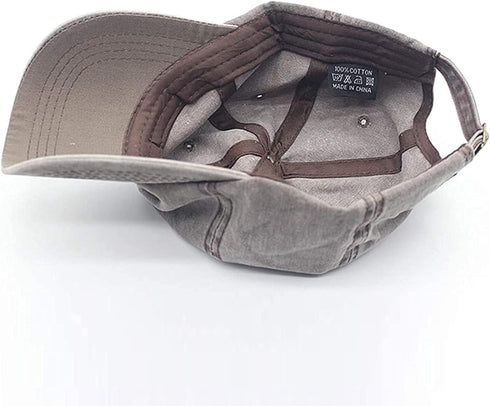 YOLAI Washed Distressed Baseball Caps for Womens Men Adjustable Sunscreen Sun Hats Solid Color Dad Trucker Hat