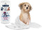 DAN RIVER 100% Cotton Dog Bath Towel, Ultra Soft 450 GSM, Quick Drying, 20x40 inches, White