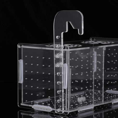 POPETPOP Fish Breeding Box, Acrylic Fish Acclimation Box for Small Fish and Shrimp