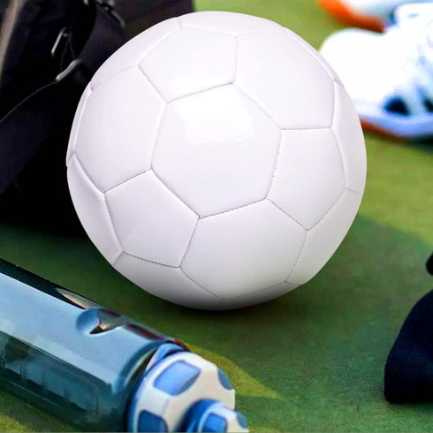 Soccer Ball Size 3 4 5, Pure White DIY Kids Gift for Painting Together with Parents or Kindergarten Teacher