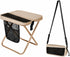 Xyphium Portable Foldable Backpack Stool with Storage Pouch - 2-in-1 Lightweight Backpack Chair