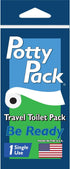 Single Use Portable Travel Bathroom Pack with Seat Cover, 2 ply Toilet Paper, Wet Wipes & Hand Sanitizer - 10 units