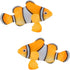 2 Pack Silicone Artificial Aquarium Floating Clownfish Decoration Fish Tank Decor Underwater Saltwater Fake Fish