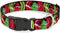 Buckle-Down PC-W30738-L - Green & Red Dragons Smoking Gray Plastic Clip Collar, Large/15-26"