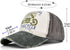 Vintage Baseball Cap, 100% Cotton Washed Denim Trucker Cap, Motorcycle Print Outdoor Sun Hat