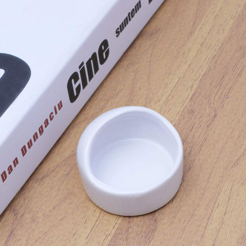 Mipcase Hamster Ceramic Bowl - Small Animal Food Bowl, No Spill Food Water Dish for Hedgehog, Gerbil, Chinchilla, Rat,