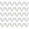 HARFINGTON 30pcs Double Button Kayak Paddle Snap Spring Clip, 5.4x6.3x50mm 65Mn Spring Steel V-Shaped Clips for Camping