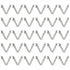 HARFINGTON 30pcs Double Button Kayak Paddle Snap Spring Clip, 5.4x6.3x50mm 65Mn Spring Steel V-Shaped Clips for Camping