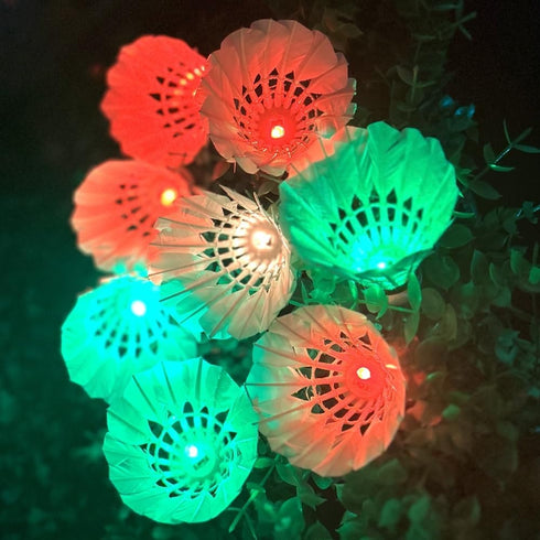 LED Badminton, 10 Pack Colourful Shuttlecock, Dark Night Goose Feather Glow Birdies for Sports Activities