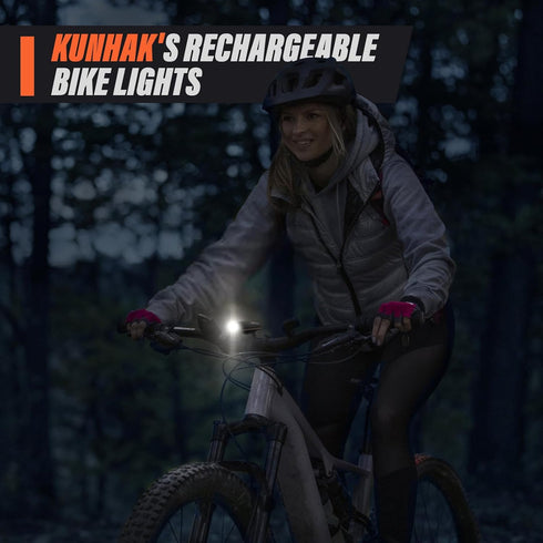 Ultra Bright Rechargeable Bike Lights for Night Riding, Road Mountain Bike Accessories for Kids Adults - Headlight with