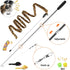 AWOOF Butterfly Cat Wand Toys Set - Realistic Crinkle Catnip Butterflies with Retractable Interactive Wand, 11 PCS