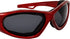 Hurricane Eyewear Category-5 Jet Ski Water-Sport Goggles - Red Floating Sunglasses with Polarized Smoke Lens