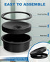 No Spill Water Bowl for Dogs, Slow Drinking Dish, 30oz Slobber Stopper Water Dispenser for Elevated Pet Feeder