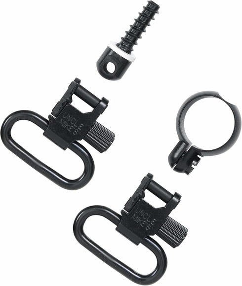 Uncle Mike's 115 RF Blued 1', .22 Band, Clam QD Super Swivel Full Band, Black