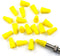 Yellow Presta Valve Stem Caps - 20 Pack Plastic Tire Valve Caps for Presta/French Valves, MTB, Road Bike