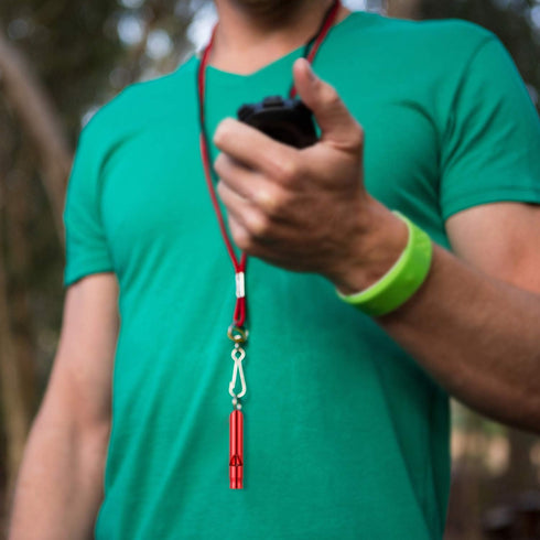 Sumind 49 Pieces Emergency Whistle with Keychain for Outdoor Camping, Hiking, Boating, Fishing - 7 Colors