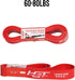 HGT Long Resistance Band - Extra Strength Latex-Free Workout Band for Yoga, Pilates & Stretching - Home/Gym Exercise