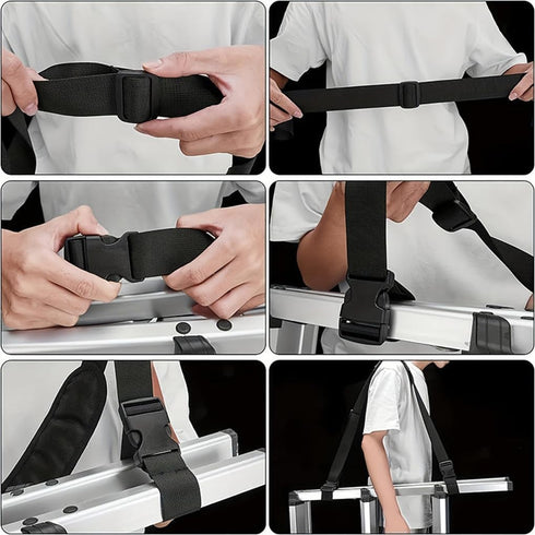 ShanLily Adjustable Scooter Shoulder Strap - Non-Slip Carrying Strap for Bicycle, Beach Chair, Folding Bike & Yoga