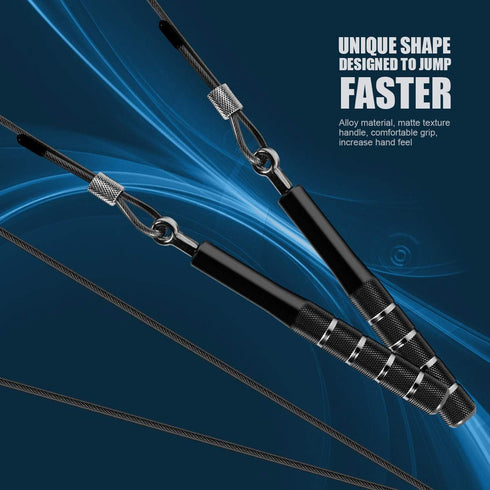 Wastou Speed Jump Rope for Training Fitness Exercise, Adjustable Skipping Rope for Adults & Kids