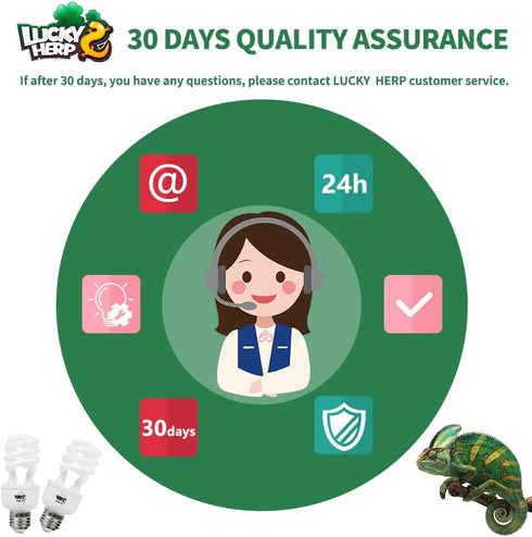 LUCKY HERP 5.0 13W Compact Fluorescent UVA UVB Light Tropical Terrarium Lamp